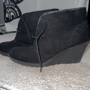 Suede booties